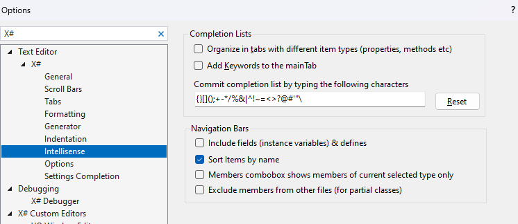 Tools-Options-Intellisense